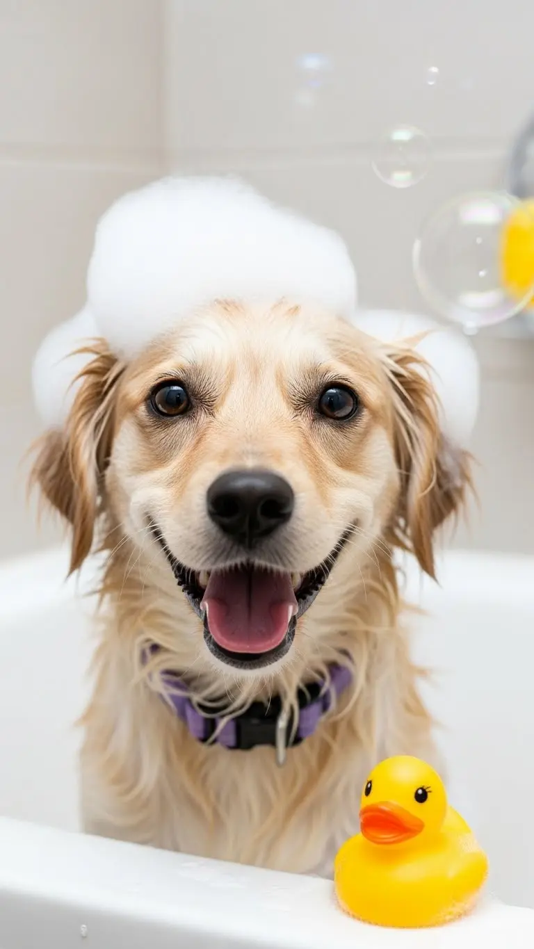Banho em cachorro