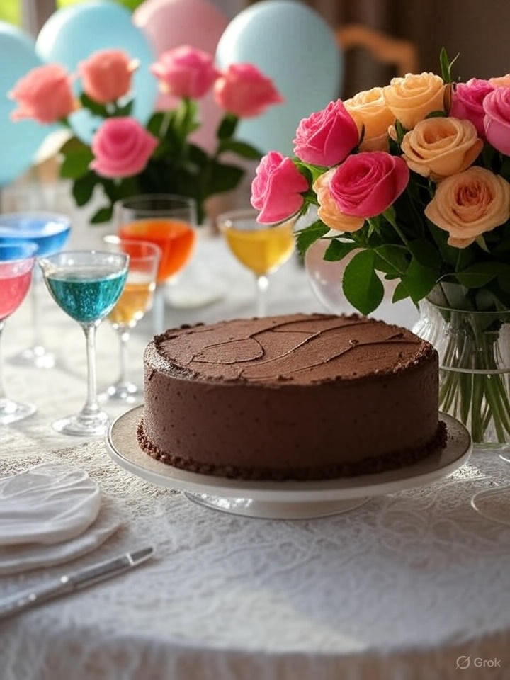 Bolo Chocolate com Frutas Vermelhas