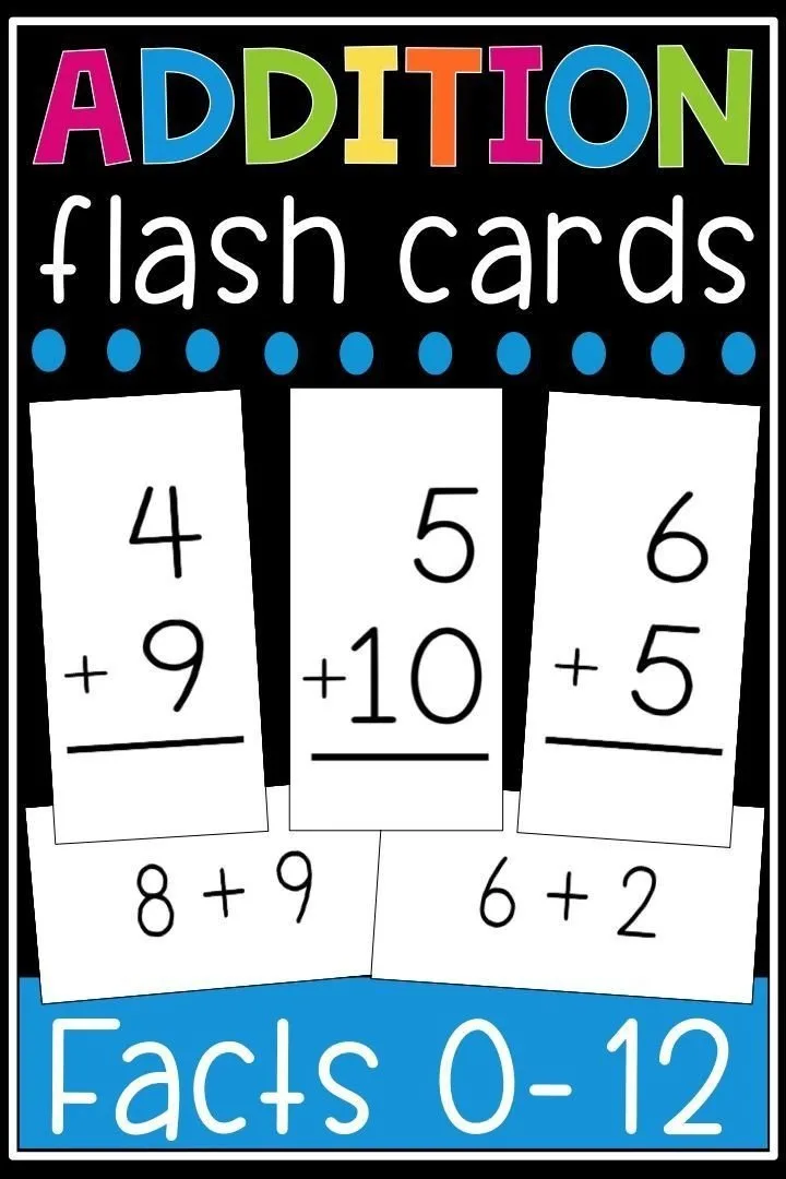 Atividade de Free Printable Addition Flashcards For 1st Grade - Folha 25
