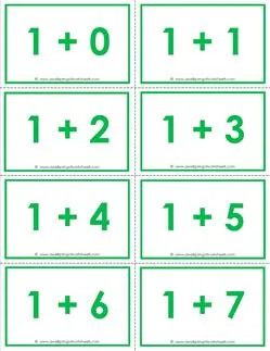 Atividade de Free Printable Addition Flashcards For 1st Grade - Folha 31