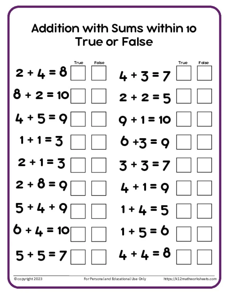 Atividade de Free Printable Addition Flashcards For 1st Grade - Folha 36