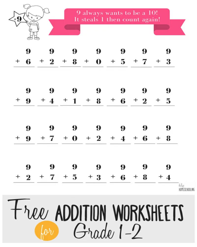 Atividade de Free Printable Addition Flashcards For 1st Grade - Folha 76