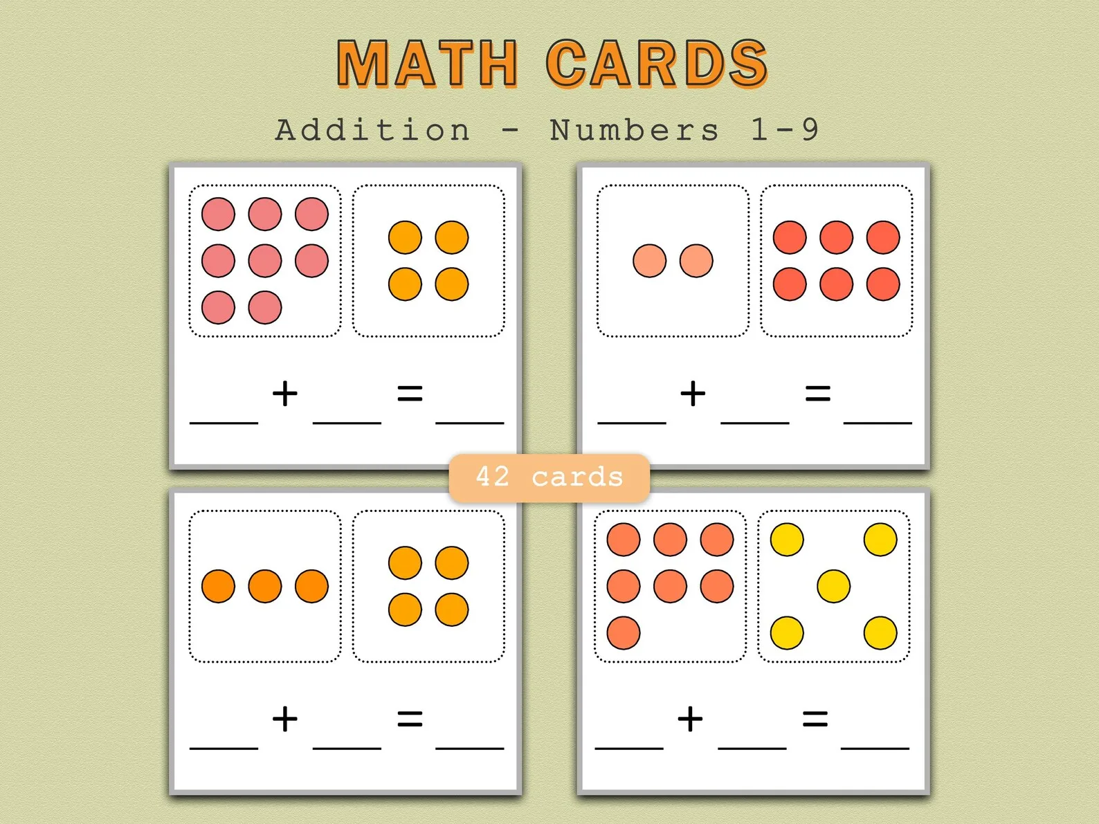 Atividade de Free Printable Addition Flashcards For 1st Grade - Folha 85
