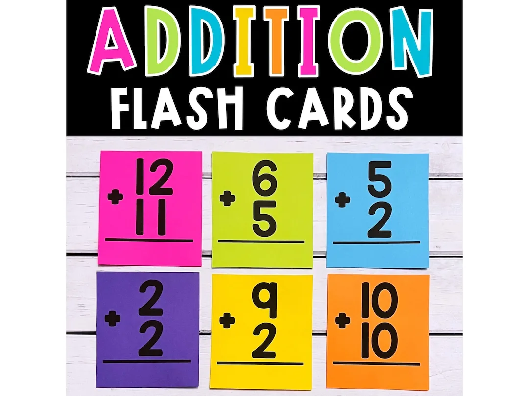 Atividade de Free Printable Addition Flashcards For 1st Grade - Folha 87