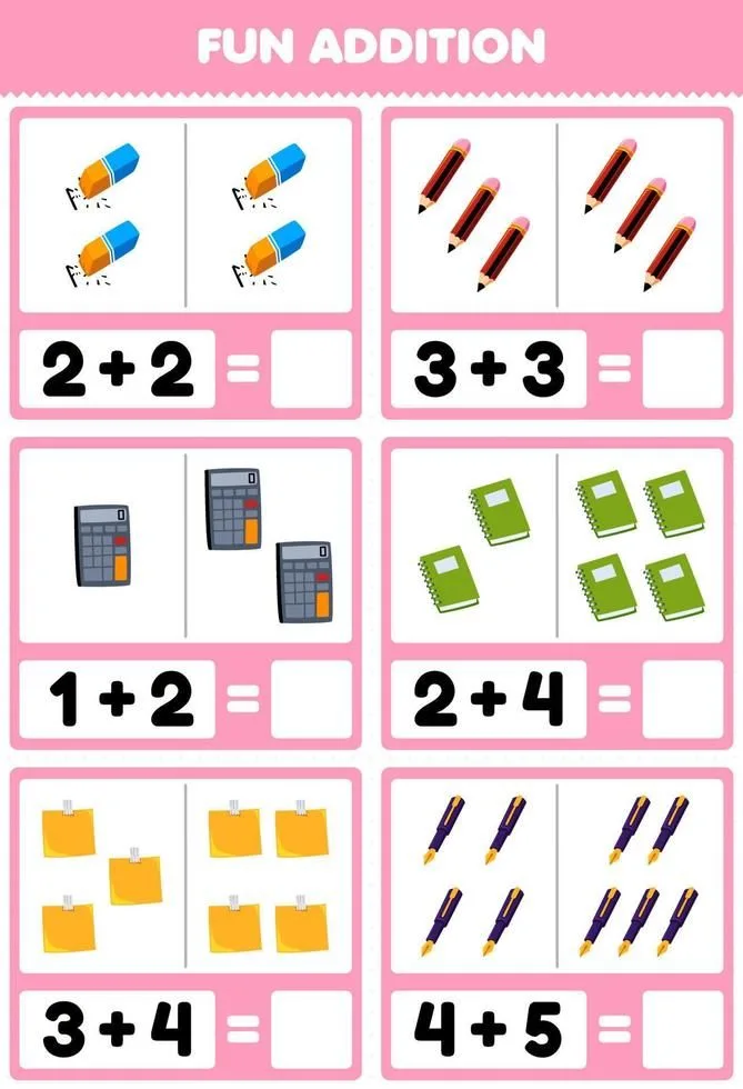 Atividade de Free Printable Addition Flashcards For 1st Grade - Folha 100