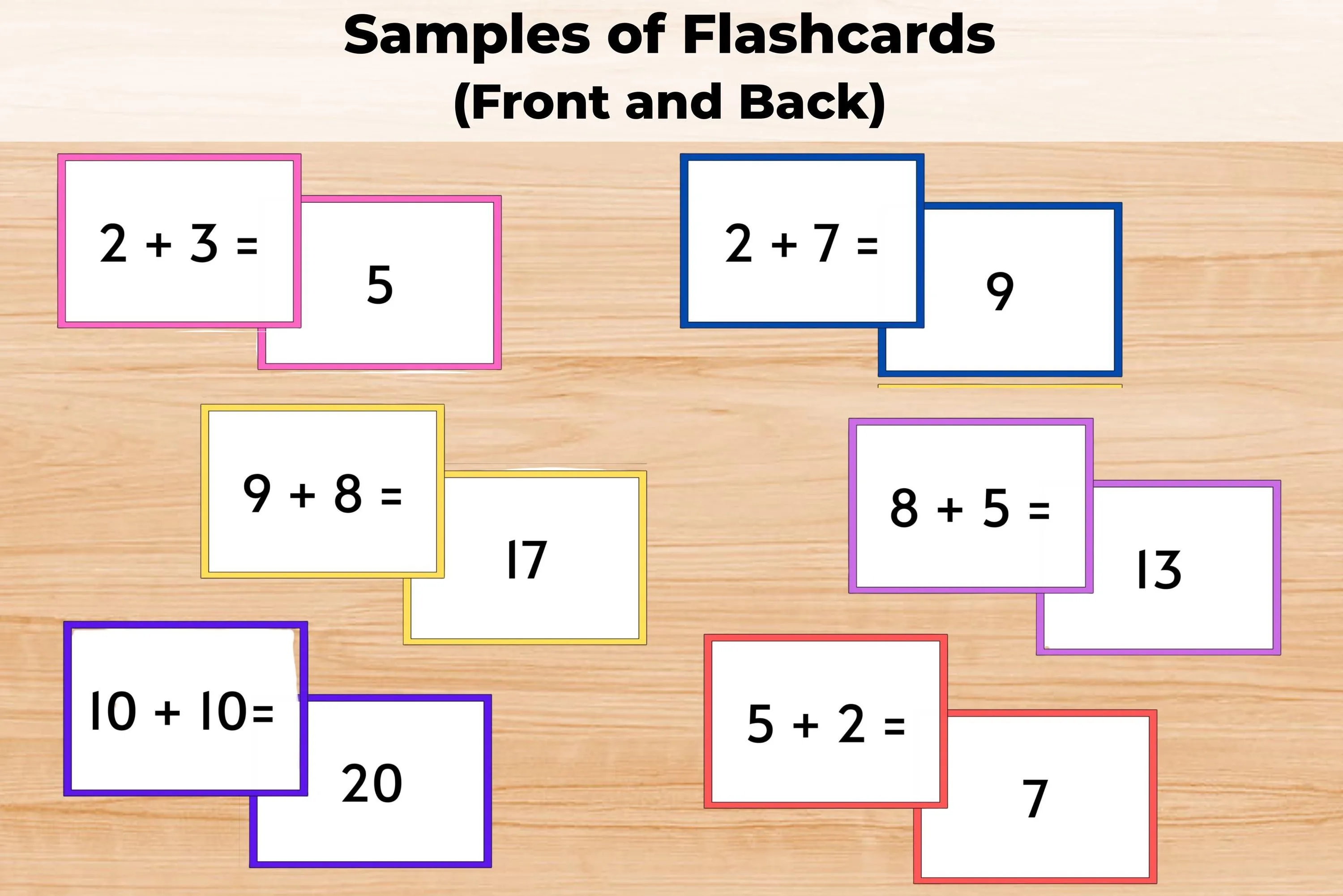 Atividade de Free Printable Addition Flashcards For 1st Grade - Folha 116