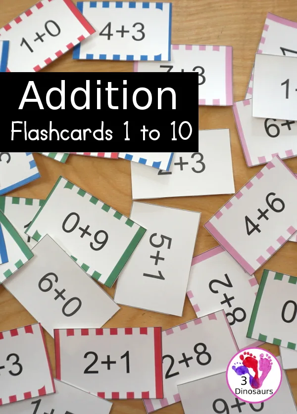 Atividade de Free Printable Addition Flashcards For 1st Grade - Folha 125