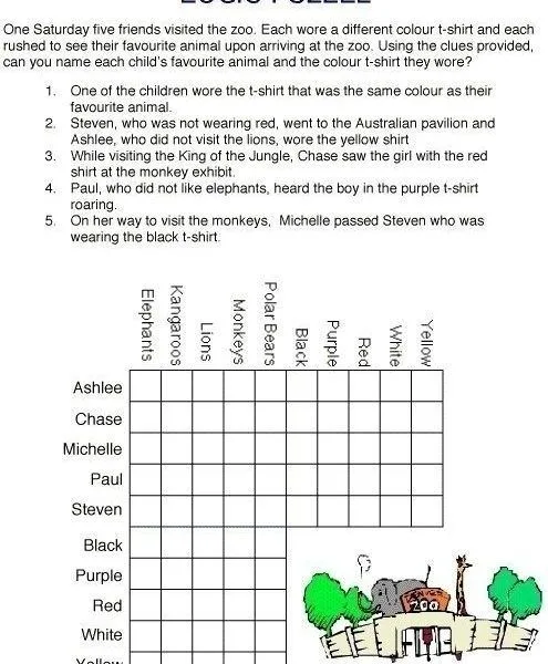 Atividade de Logic Puzzles For Elementary Students Pdf - Folha 24