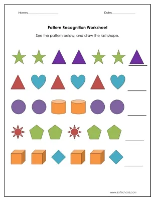 Atividade de Pattern Recognition Worksheets For Preschool - Folha 13