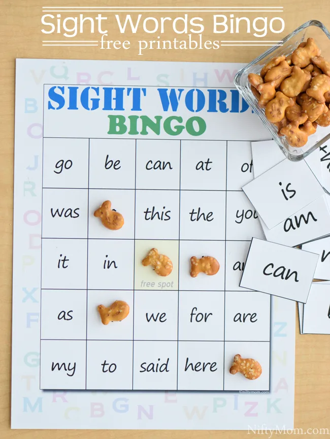 Atividade de Sight Word Bingo Cards Free Printable - Folha 20