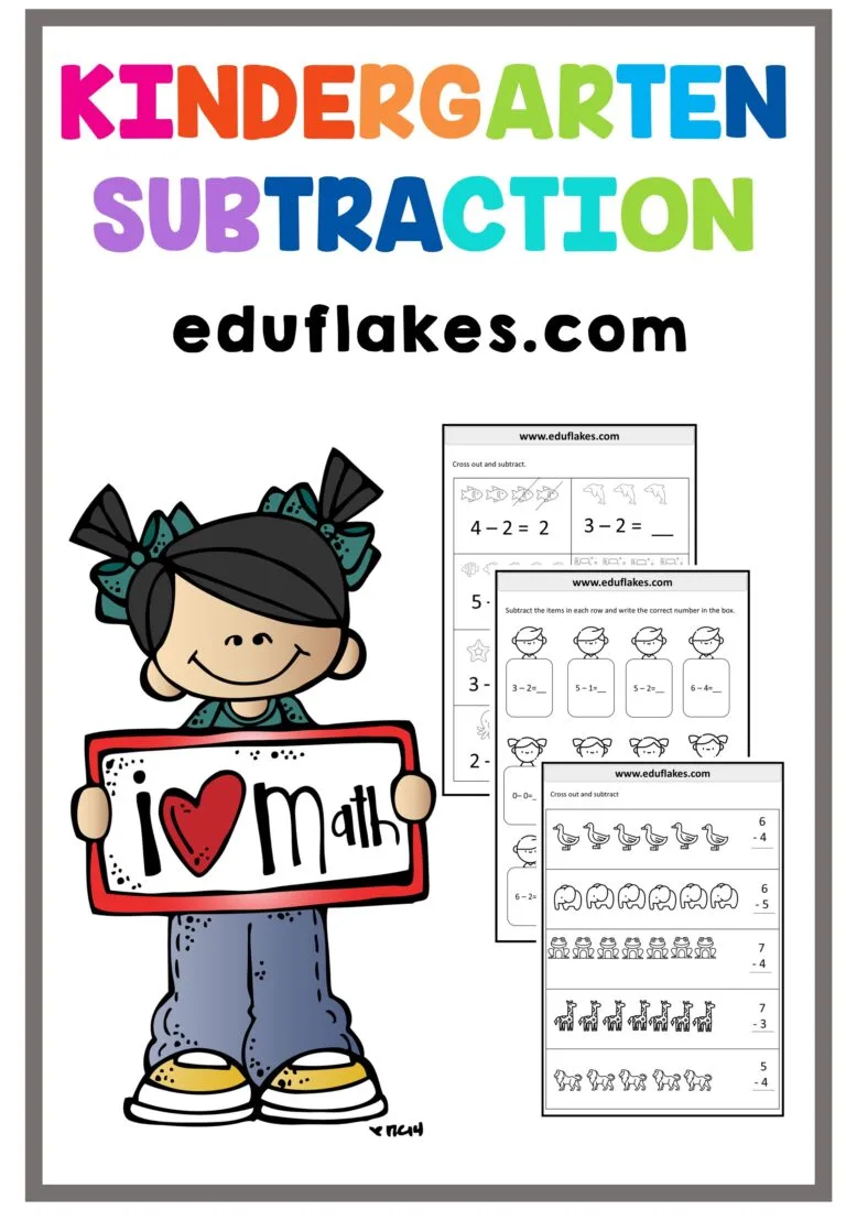 Atividade de Subtraction Worksheets For Kindergarten Pdf - Folha 71