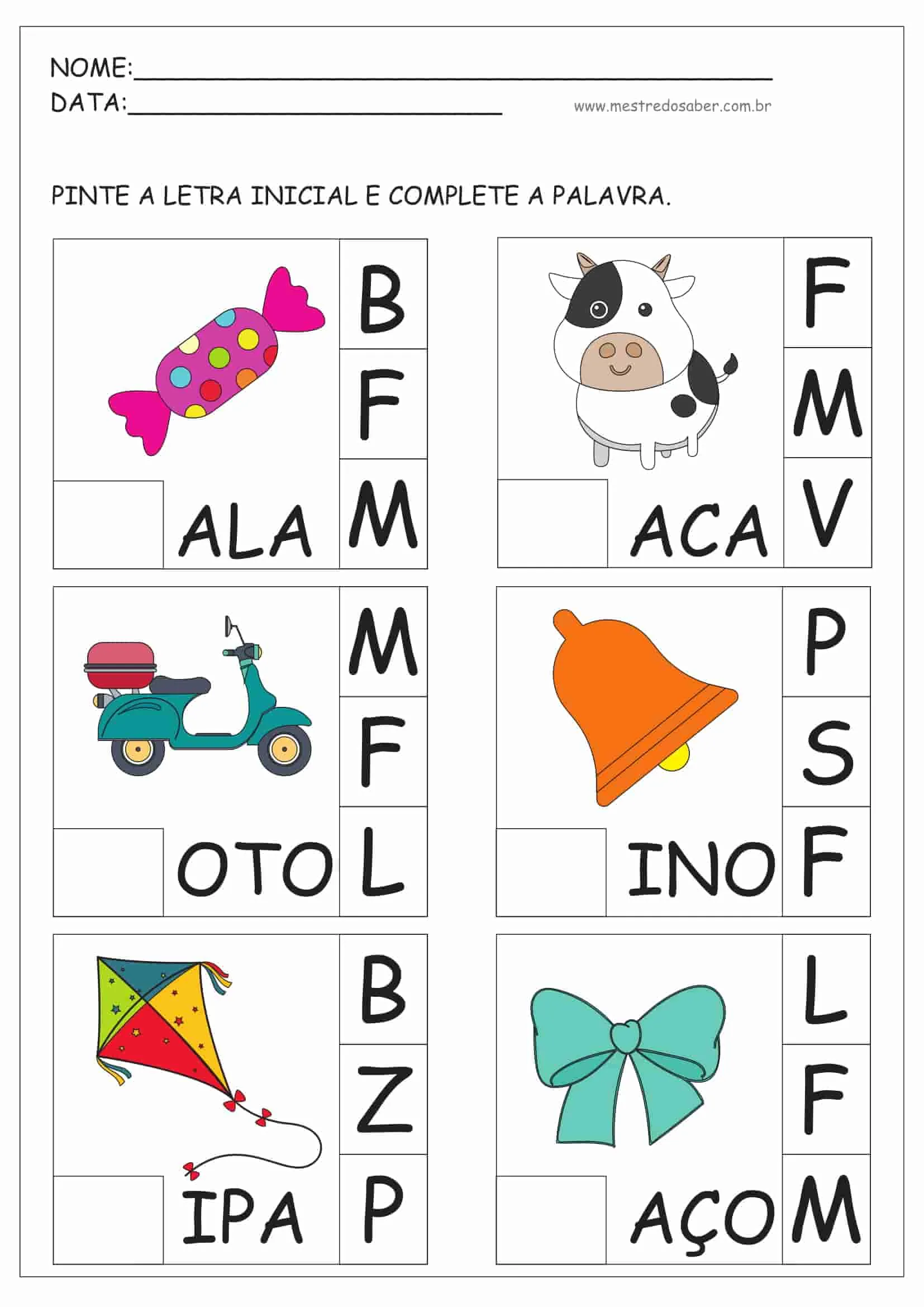 imagem de Atividades Infantil para colorir grátis