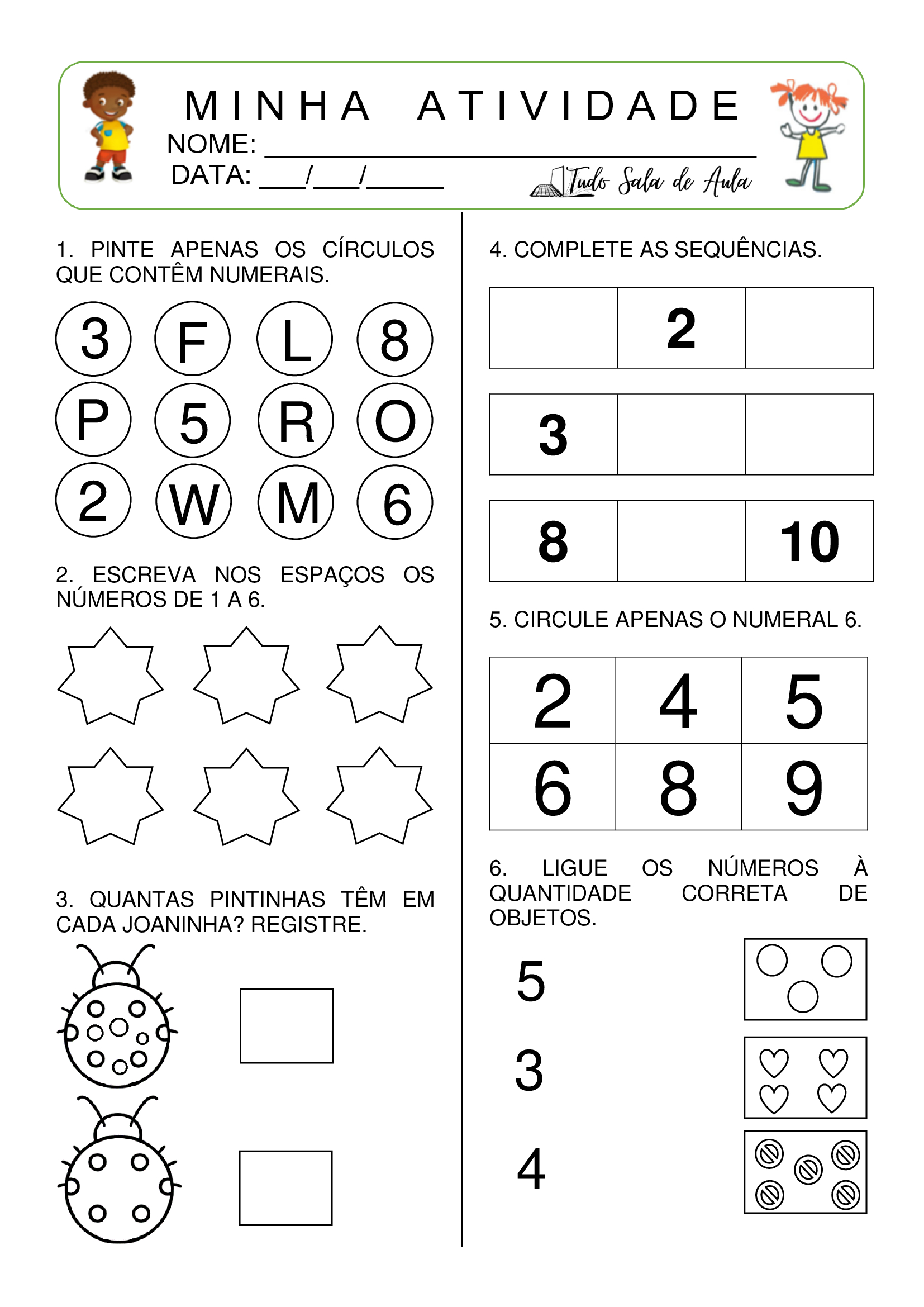 atividade de colorir Atividades Infantil