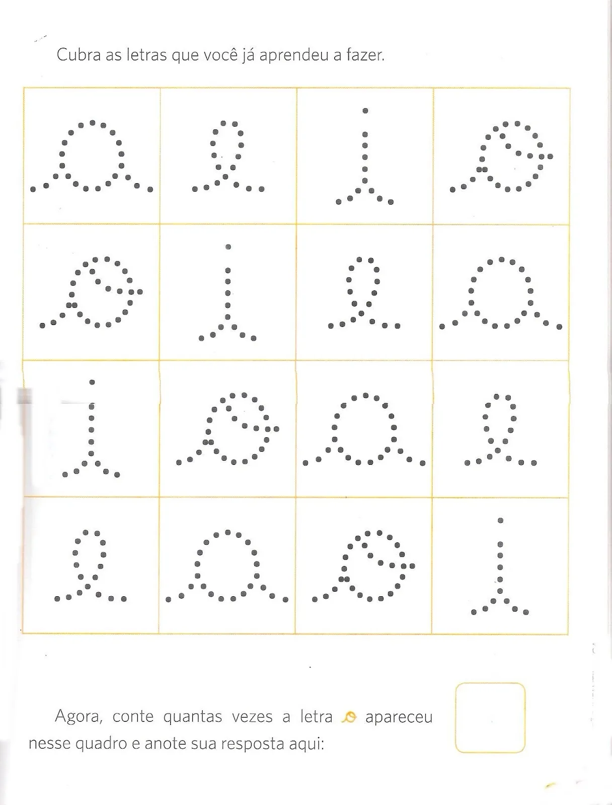 desenho de Atividades Infantil para imprimir