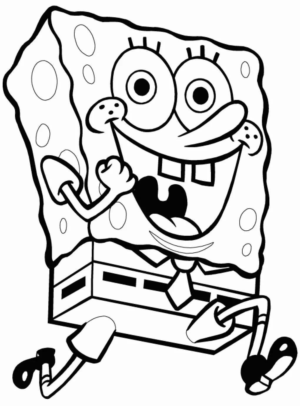 desenho de Bob Esponja Para Colorir para imprimir