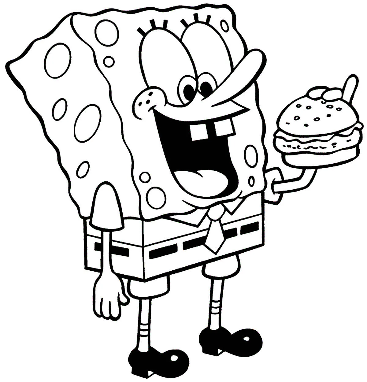 Bob Esponja Para Colorir desenho infantil
