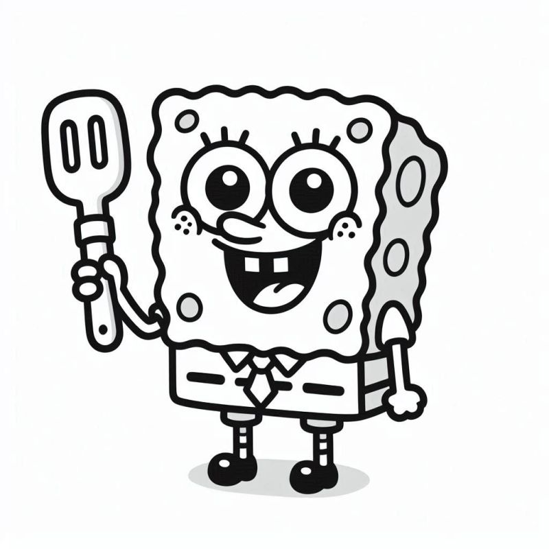 Bob Esponja Para Colorir para pintar e se divertir