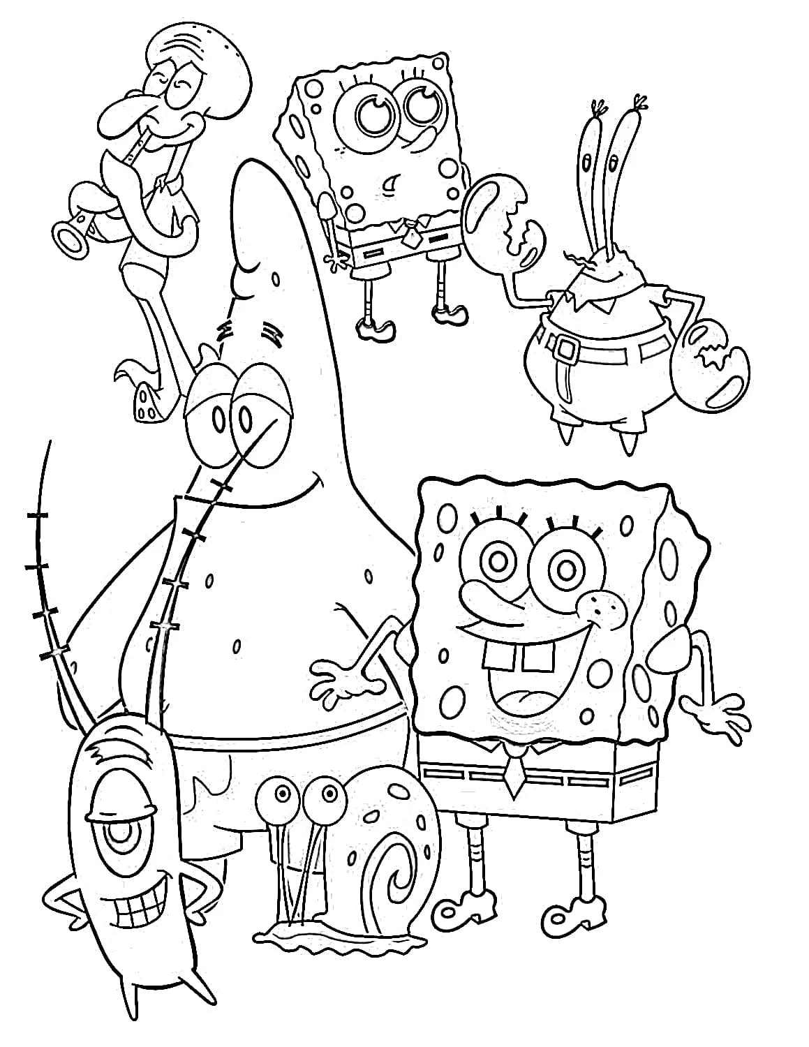 imagem de Bob Esponja Para Colorir para colorir grátis
