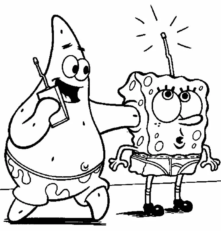 Bob Esponja Para Colorir para download gratuito