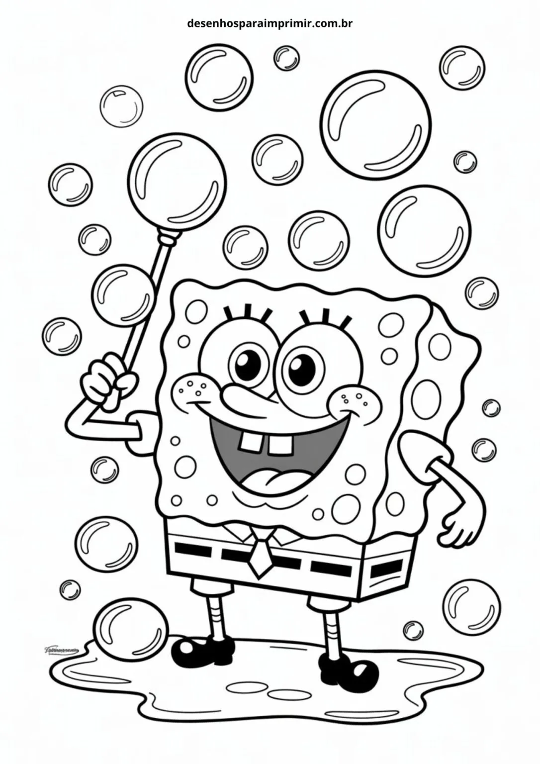 Bob Esponja Para Colorir para download gratuito