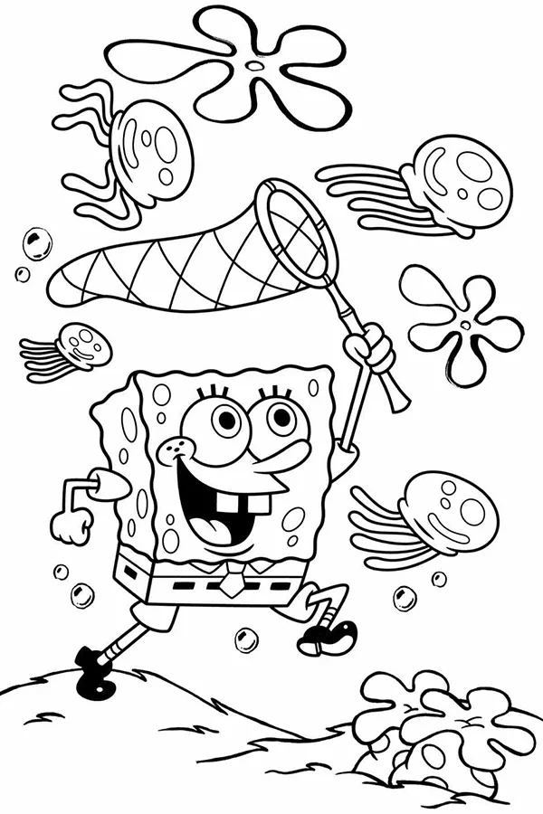 desenho de Bob Esponja Para Colorir para imprimir