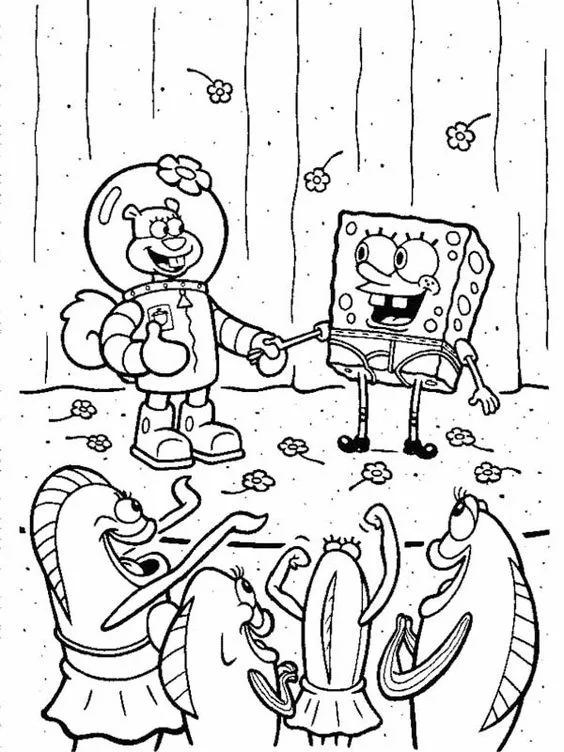 Bob Esponja Para Colorir para pintar e se divertir