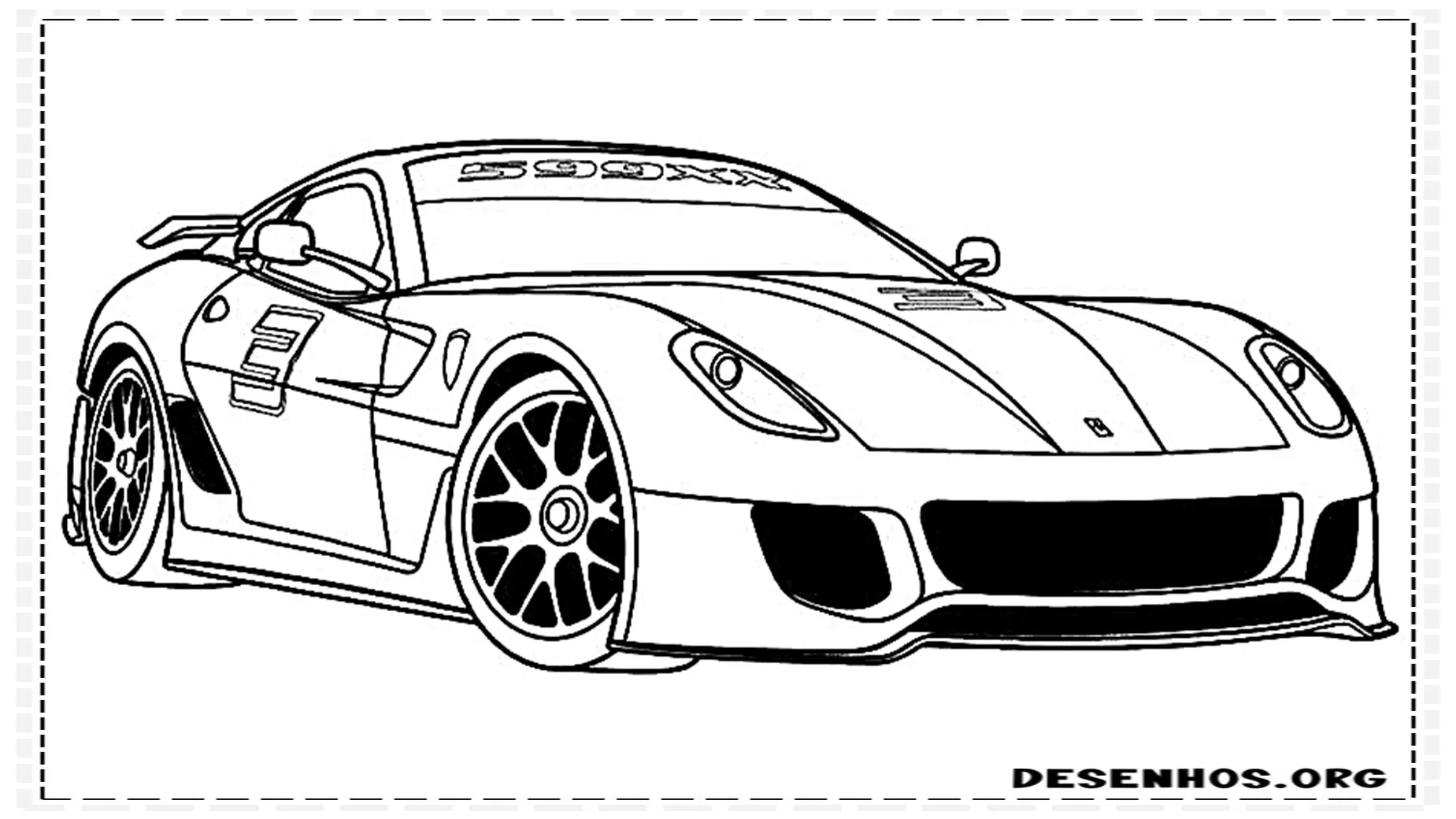 desenho de Carros Para Colorir para imprimir