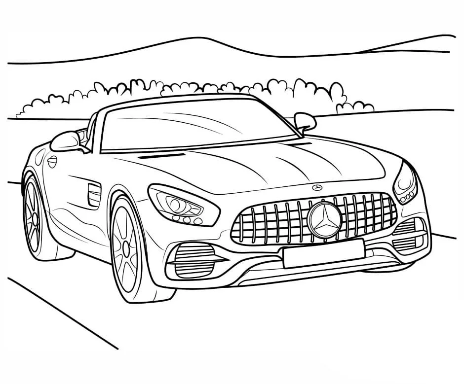 desenho educativo de Carros Para Colorir