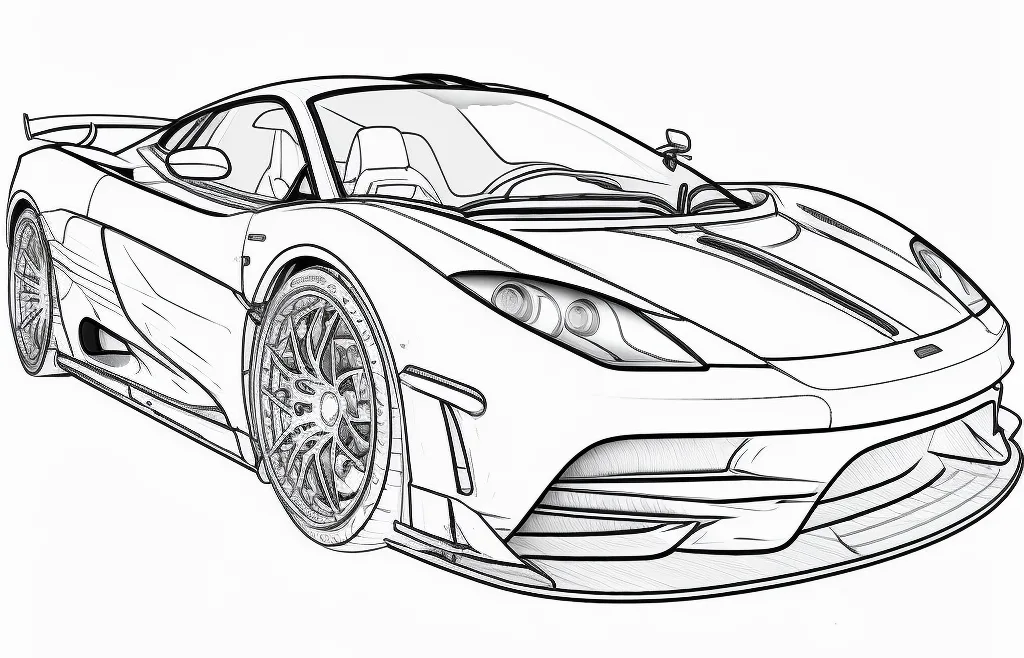 desenho educativo de Carros Para Colorir