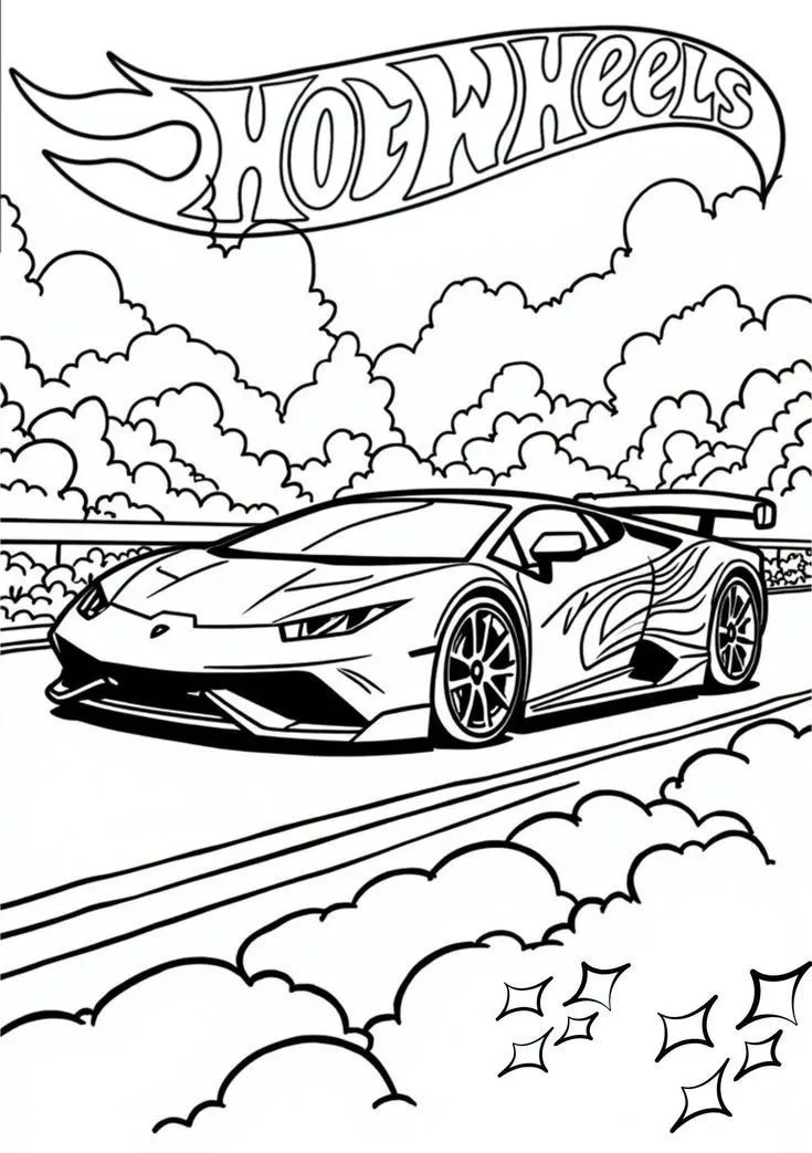 desenho de Carros Para Colorir para imprimir