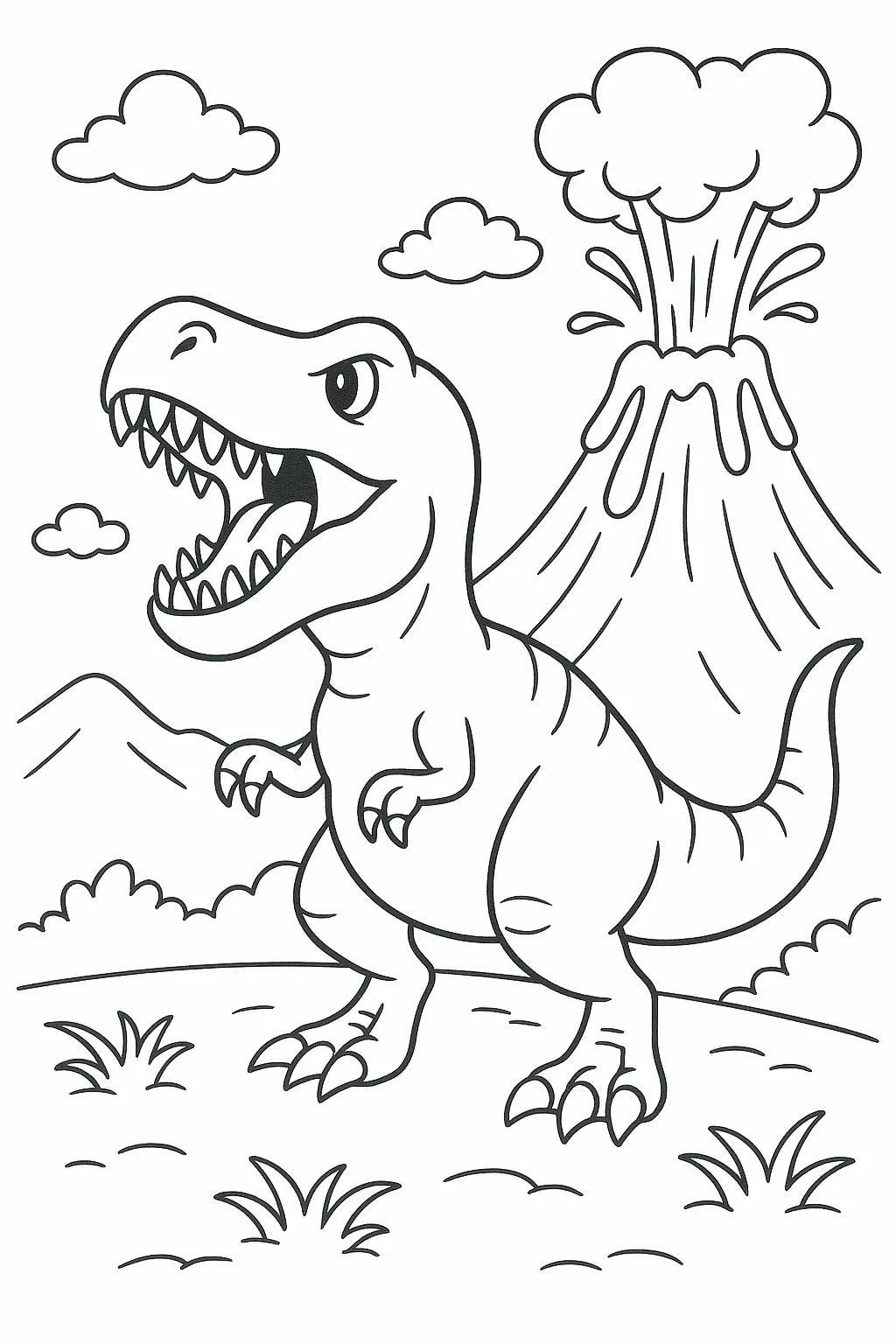 Donossauros Para Colorir desenho infantil