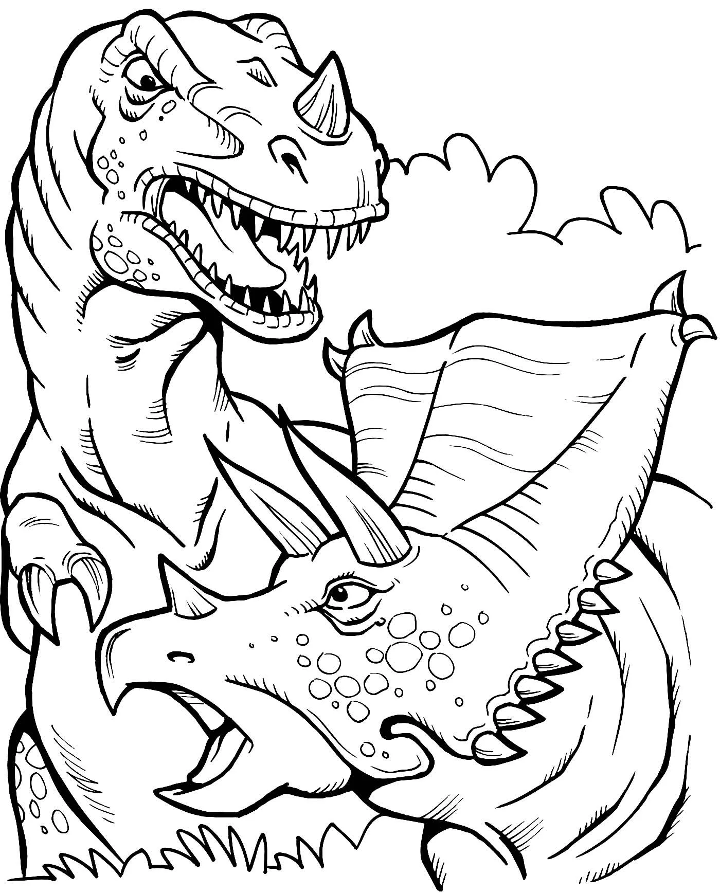 Donossauros Para Colorir para download gratuito