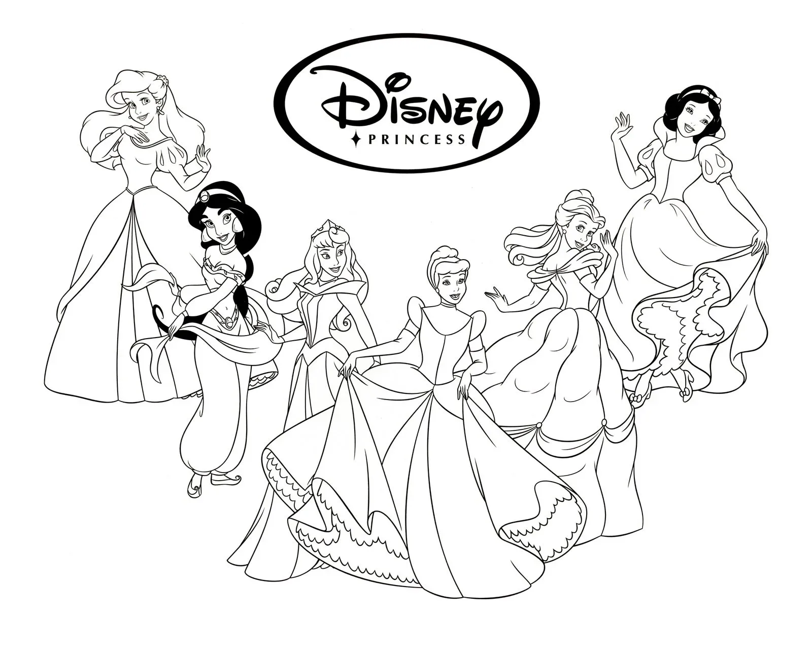 Princesas Para Colorir para pintar e se divertir