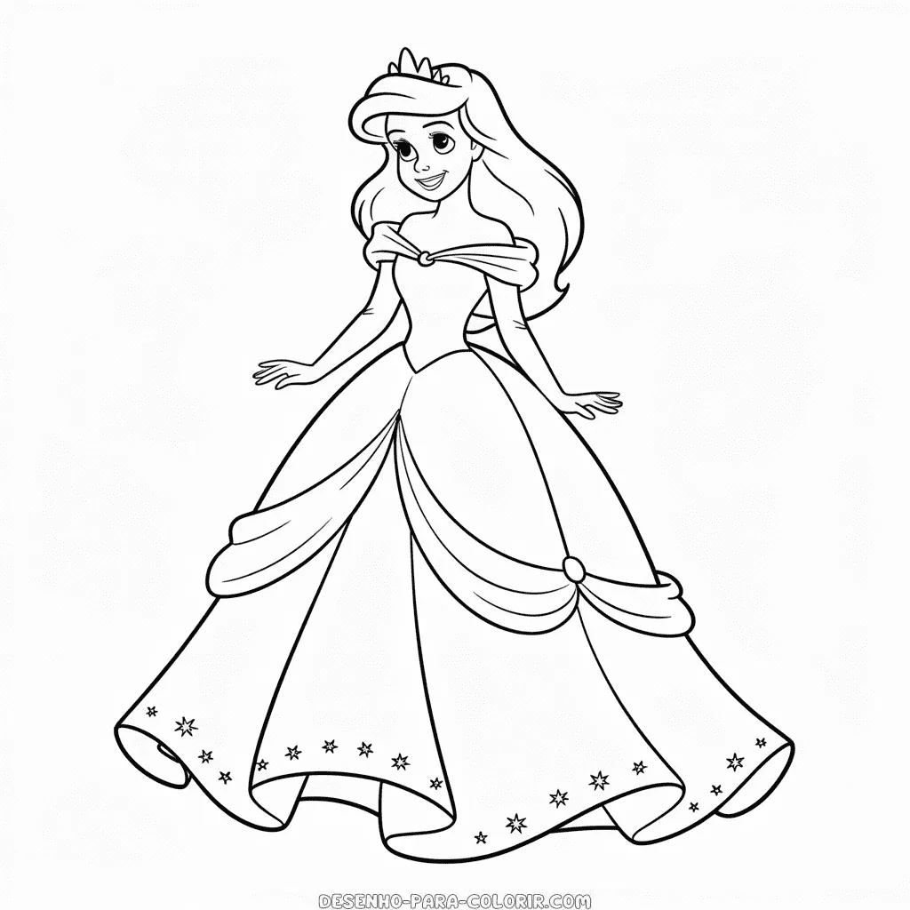 Princesas Para Colorir para pintar e se divertir