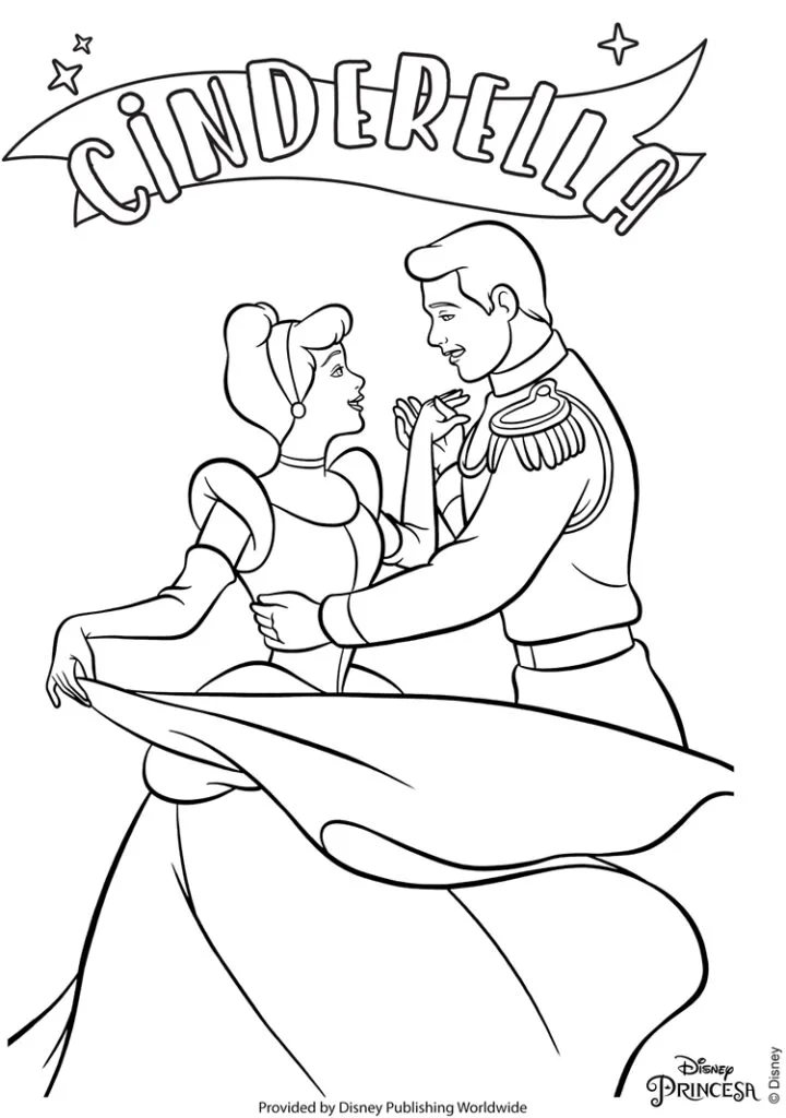 desenho de Princesas Para Colorir para imprimir