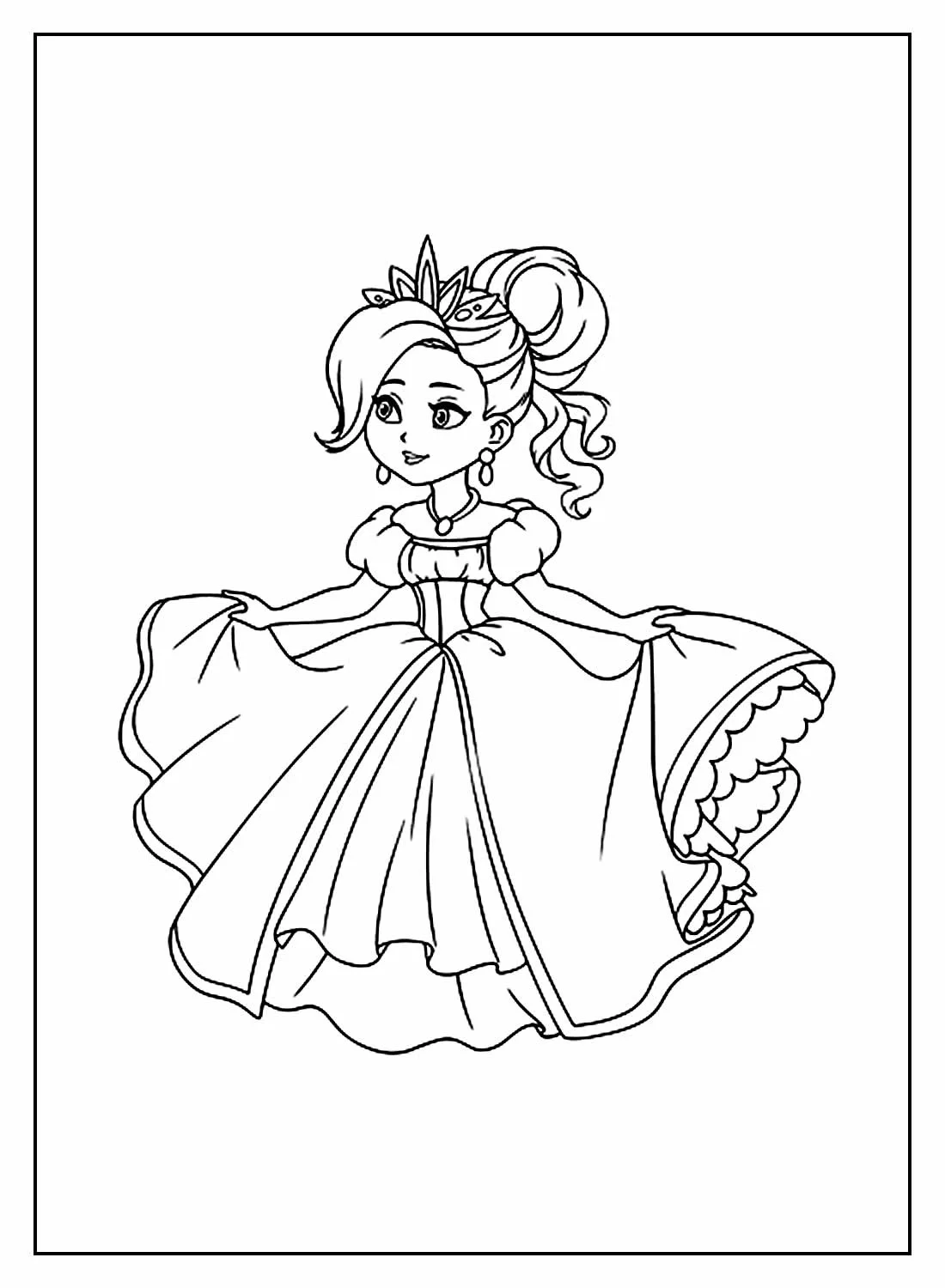 Princesas Para Colorir para pintar e se divertir