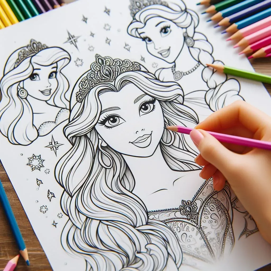 Princesas Para Colorir para download gratuito