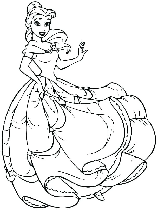 Princesas Para Colorir desenho infantil